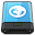 Blue Server W Icon 32x32 png